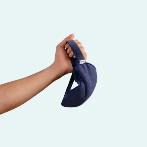 Weighted Lavender Sleep Mask | Calmly Rooted A curated premium sleep mask from the Calmly Rooted blog, illustrating physical tools for deep sleep without melatonin and restorative health.