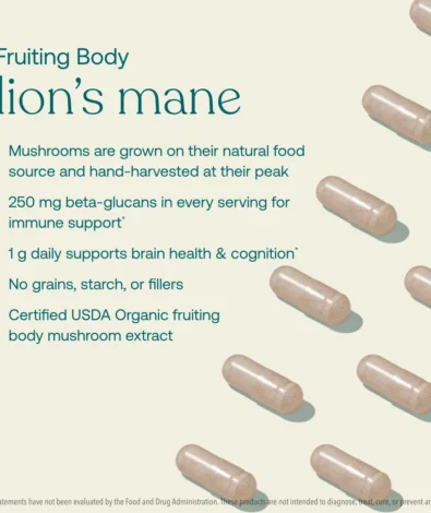 true-grace-lions-mane-fruiting-body-product-information-ingredient-details | Calmly Rooted
