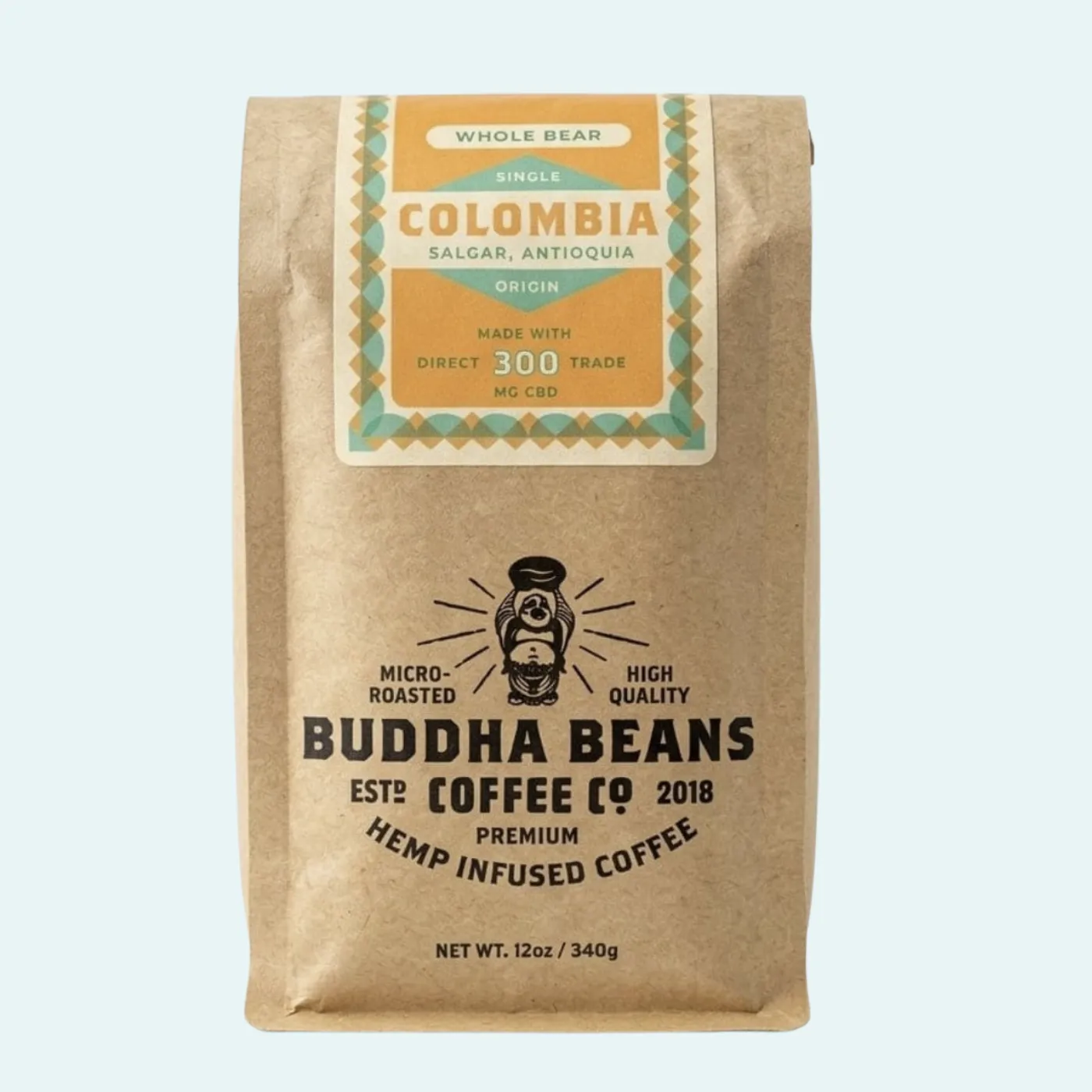 Buddha Beans Colombia CBD Coffee | Calmly Rooted