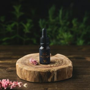 Black and white spray bottle