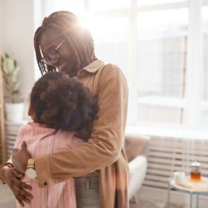 Two person hugging each other